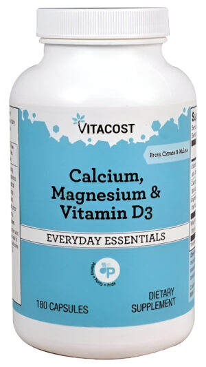 Calcio, Magnesio Y Vitamina D3 180 Capsulas 3 En 1 Formula