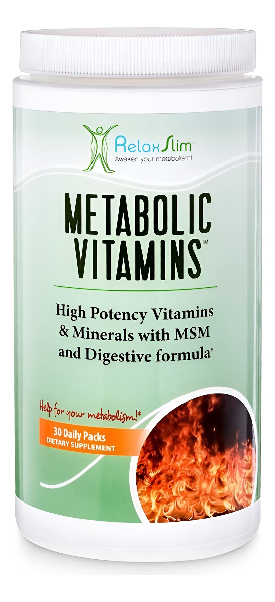 Relaxslim Metabolic Vitamins Alta Potencia Y Minerales Msm