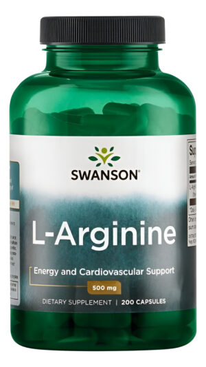 L Arginina 500mg 200 Caps Aminoacido Esencial De Swanson