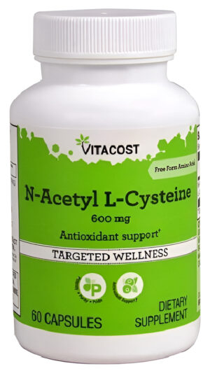 N Acetyl L Cysteine 60 Caps 600 Mg De Vitacost