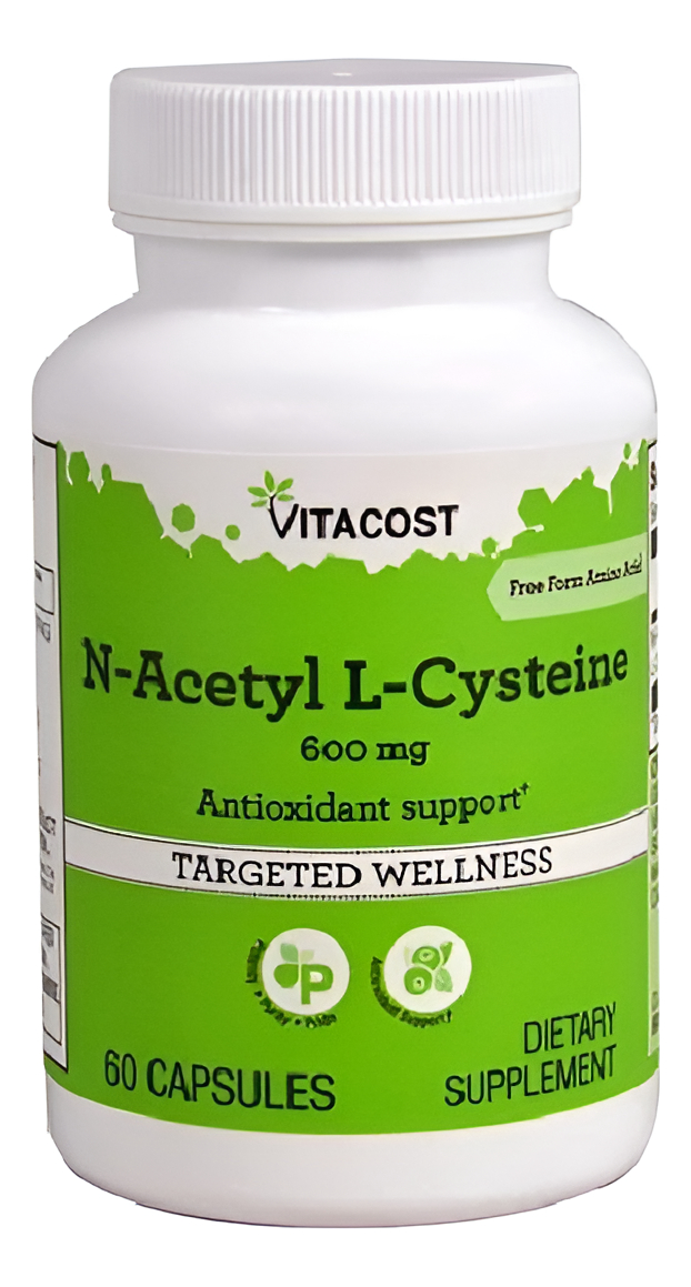 N Acetyl L Cysteine 60 Caps 600 Mg De Vitacost