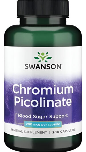 Picolinato De Cromo 200 Caps De 200mcg Swanson