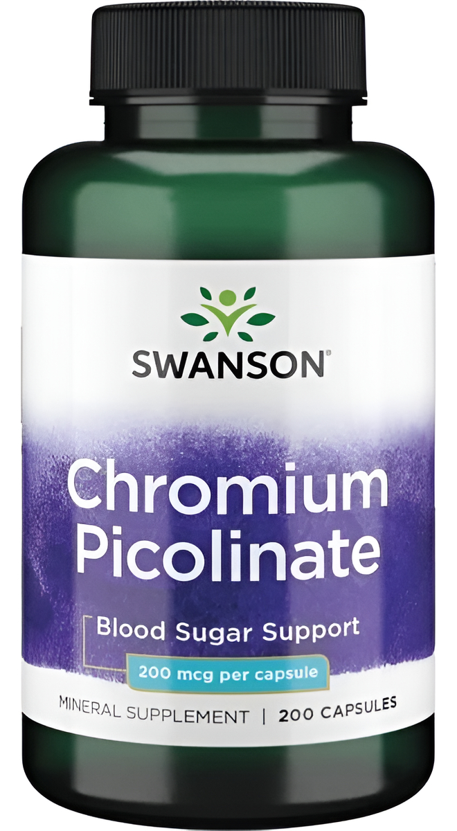 Picolinato De Cromo 200 Caps De 200mcg Swanson