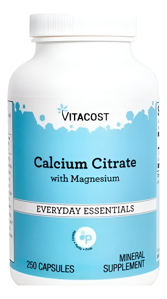 Calcio Citrato Con Magnesio 250 Capsulas De Vitacost