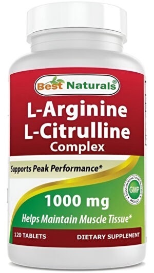 Best Naturals Complejo L Arginina L Citrulina 1000g 120 Tabs