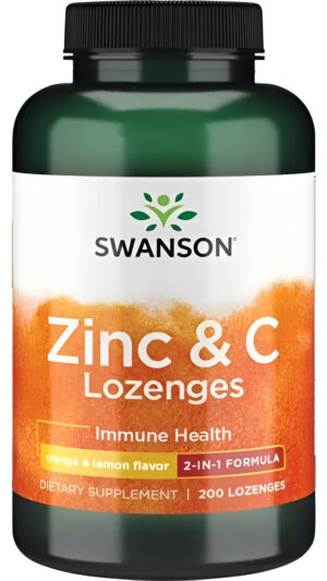 Zinc Con Vitamina C 200 Lozenges Sublinguales Lemon & Orange