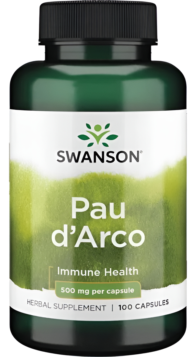 Pau D'arco 100 Caps 500 Mg Para El Soporte Inmune
