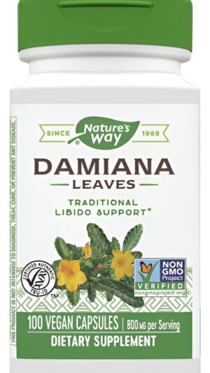 Damiana 400 Mg 100 Veg Caps De Natures Way