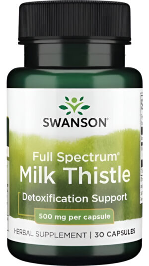 Full Spectrum Milk Thistle 30 Caps500 Mg Swanson