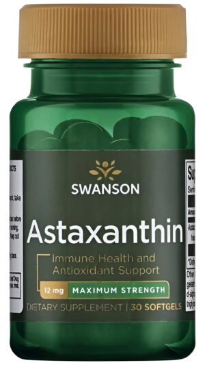 Astaxanthin 12 Mg 30 Softgels Apoyo Parala Memoria Y Cerebro