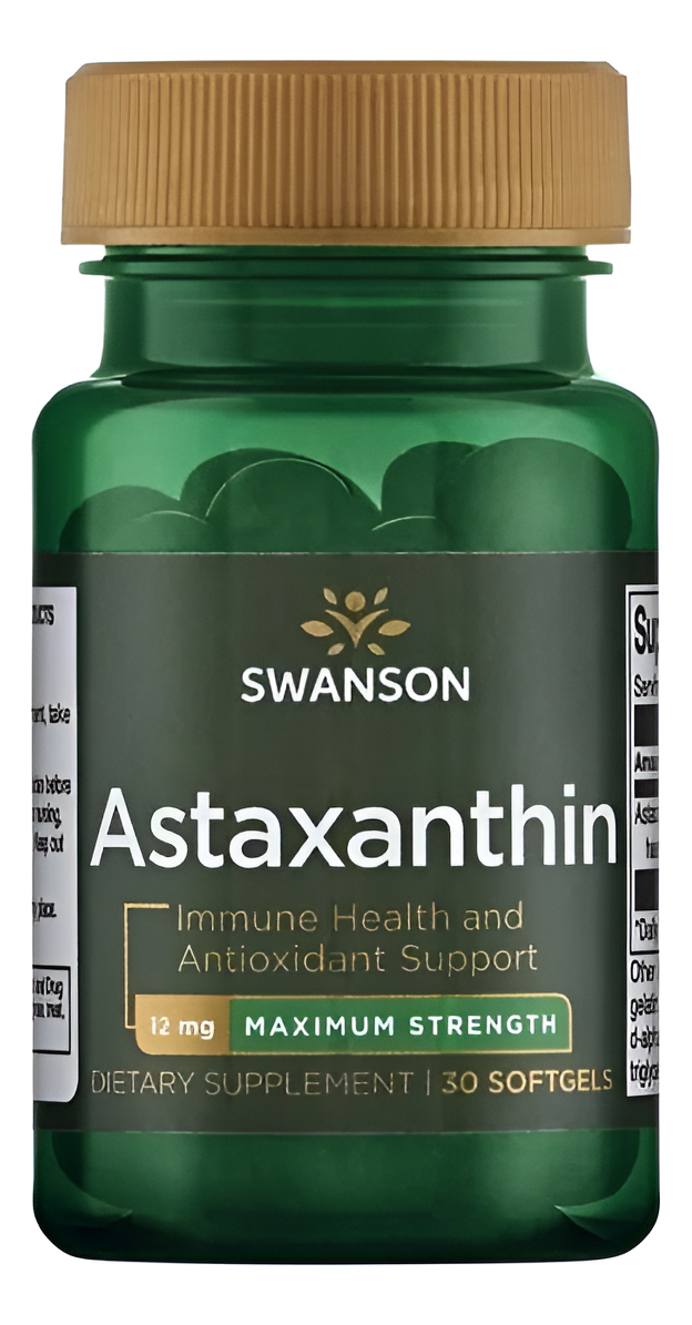 Astaxanthin 12 Mg 30 Softgels Apoyo Parala Memoria Y Cerebro