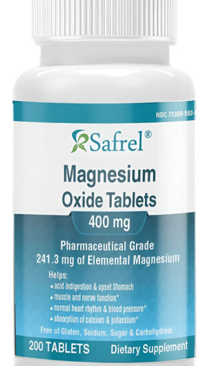 Magnesio Oxido 200tab Safrel