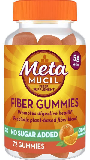 Metamucil Suplemento De Fibra 72 Gomas Sin Azúcar 5g
