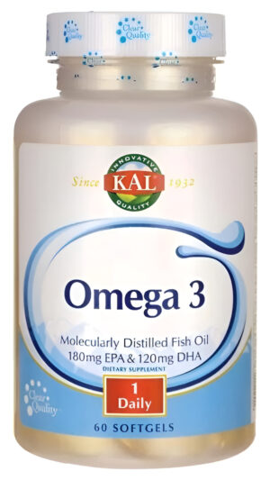 Omega-3 Aceite De Pescado 60 Softgel Con Epa Y Dha - Kal
