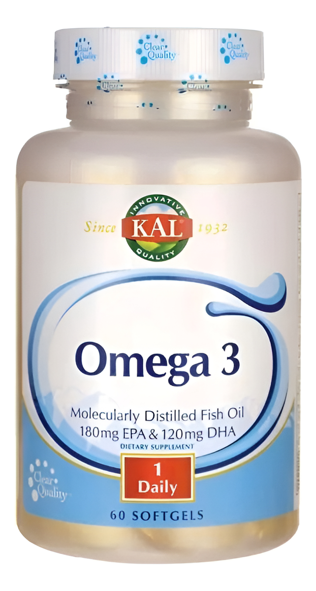 Omega-3 Aceite De Pescado 60 Softgel Con Epa Y Dha - Kal