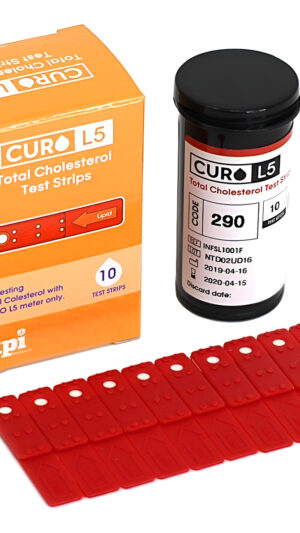 Tiras Reactivas De Colesterol - 10 Tiras - Curo L5
