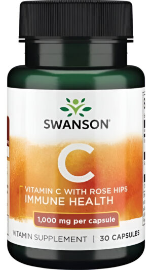 Vitamina C Con Rose Hips 1000 Mg 30 Capsulas Salud Inmune