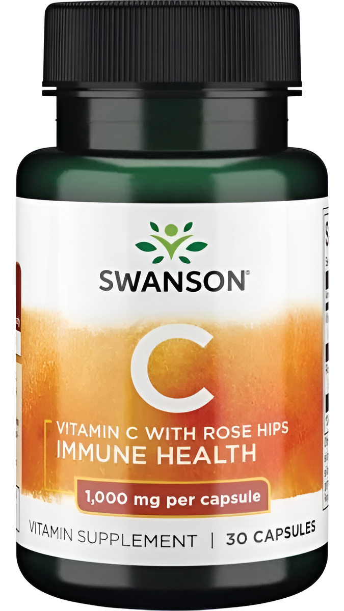 Vitamina C Con Rose Hips 1000 Mg 30 Capsulas Salud Inmune