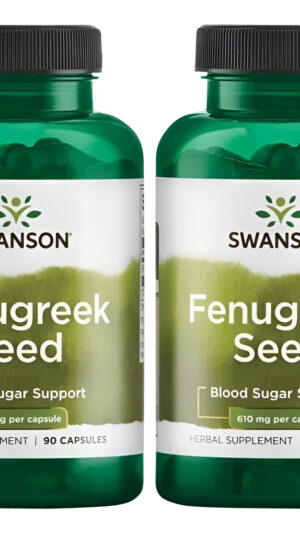 Fenogreco 2x90 Caps 610mg Swanson Salud Femenina