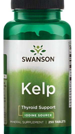 Algas Kelp, Fuente De Yodo, Tiroides, 225 Mcg 250 De Sw