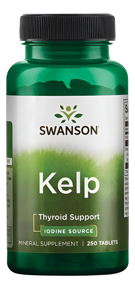 Algas Kelp, Fuente De Yodo, Tiroides, 225 Mcg 250 De Sw