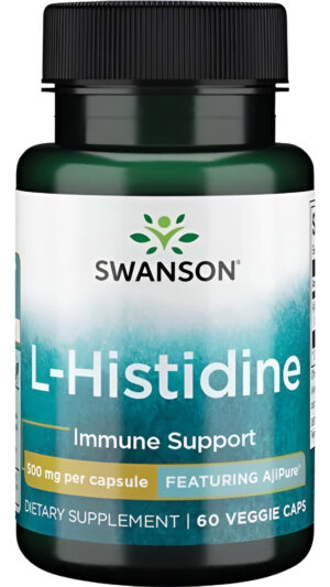 Aminoácido Ajipure Lhistidina Grado Farmacéutico 500mg 60cap