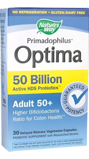 Primadophilusoptima Adulto 50+sistema Digestivo Inmune 30cap