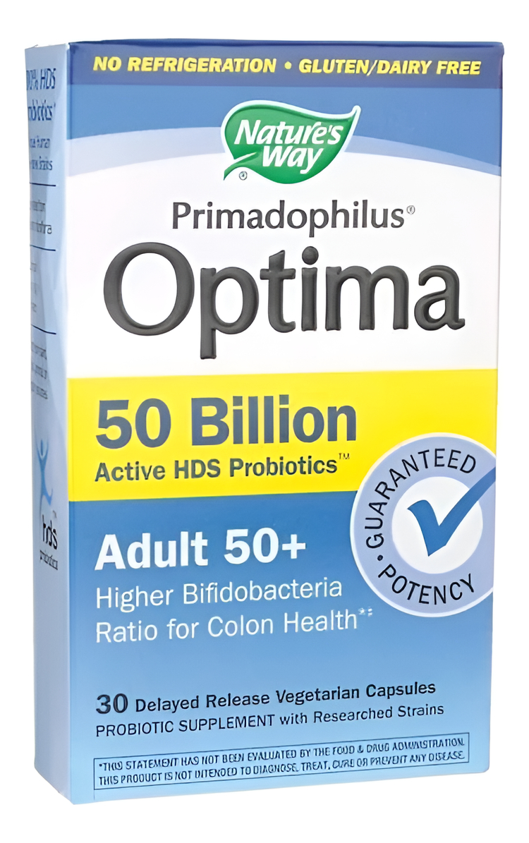 Primadophilusoptima Adulto 50+sistema Digestivo Inmune 30cap