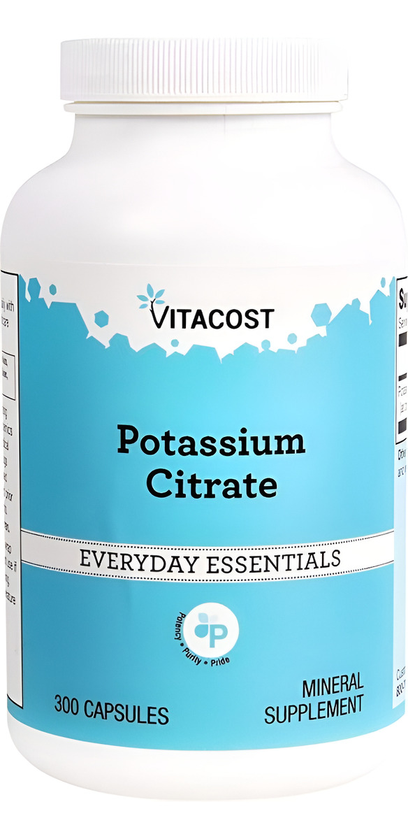 Citrato Potasio 300cap Vitacost