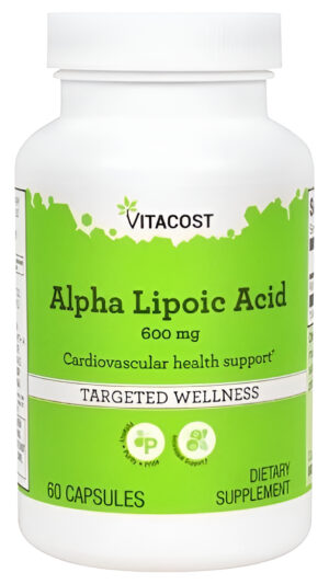 Ácido Alfa Lipoico 600 Mg 60 Cápsulas  Salud Cardiovascular