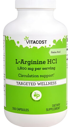 L-arginine Hcl - 1800 Mg  - 300 Cápsulas