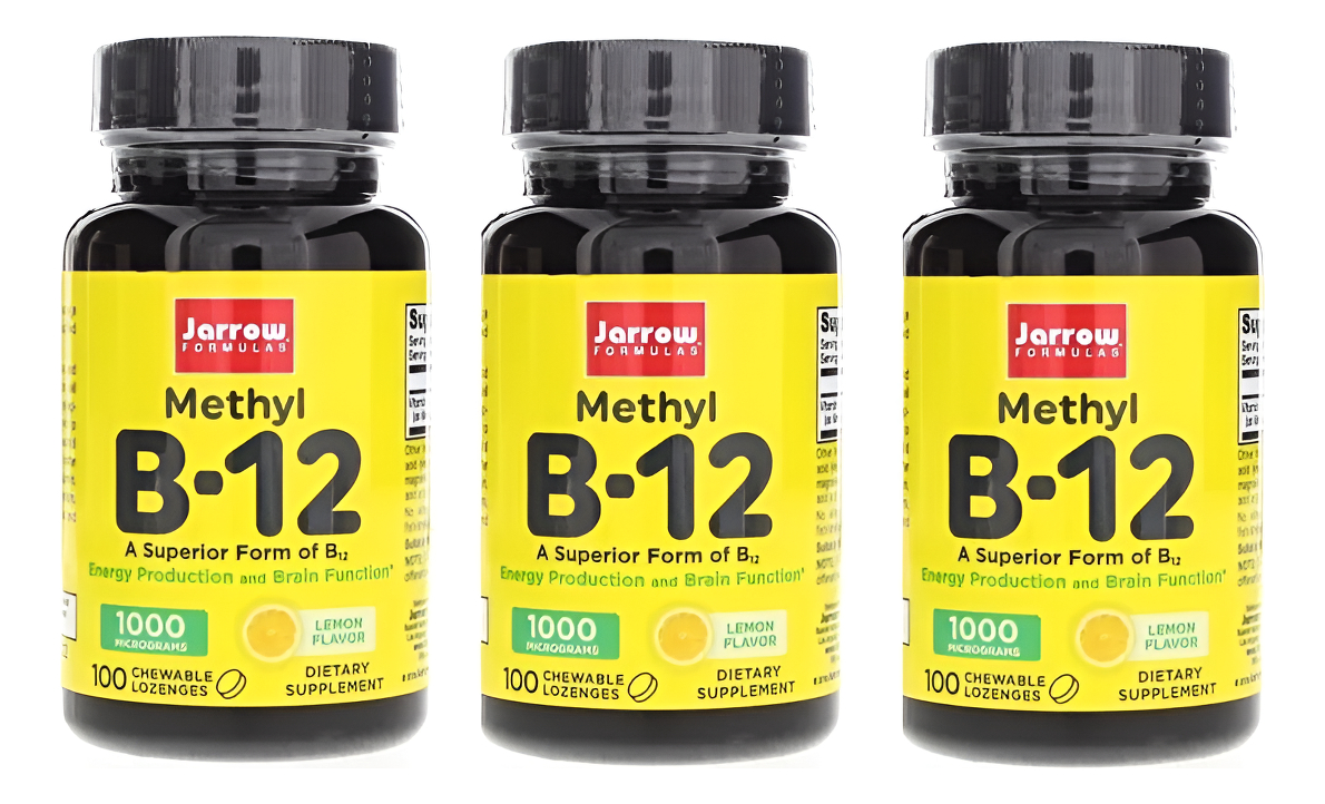 B12 Metilcobalamina 1000mcg 100 Pastillas Sublingualx3 Unida