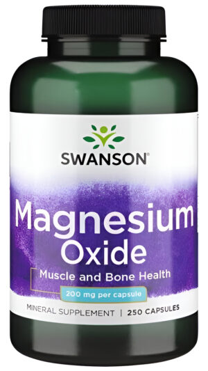 Magnesio Swanson 200mg  Cap 250  Alivio Stress De Sw