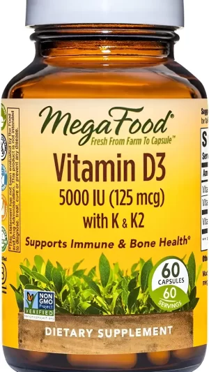 Vitamina D3 125 Mcg Megafood 60 Cap