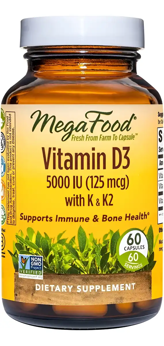 Vitamina D3 125 Mcg Megafood 60 Cap