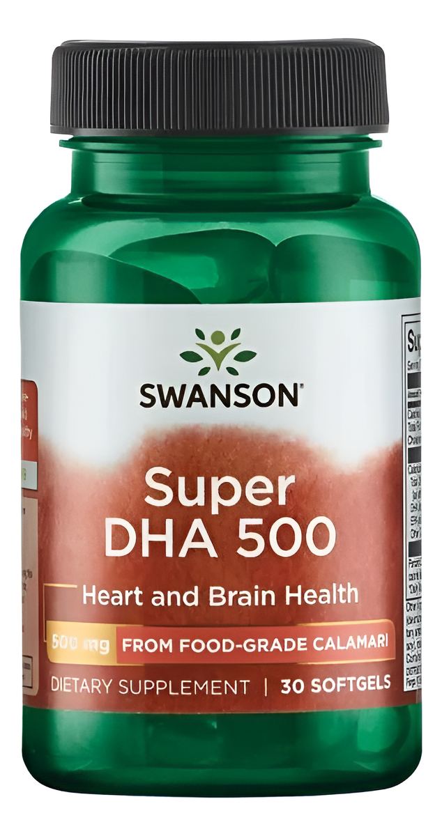 Super Dha 500swanson 30 Cápsulas Corazón Y Cerebro