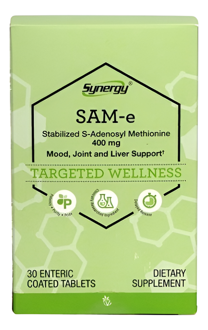 Sam-e 400 Mg 30 Tabletas Synergy Bienestar Emocional