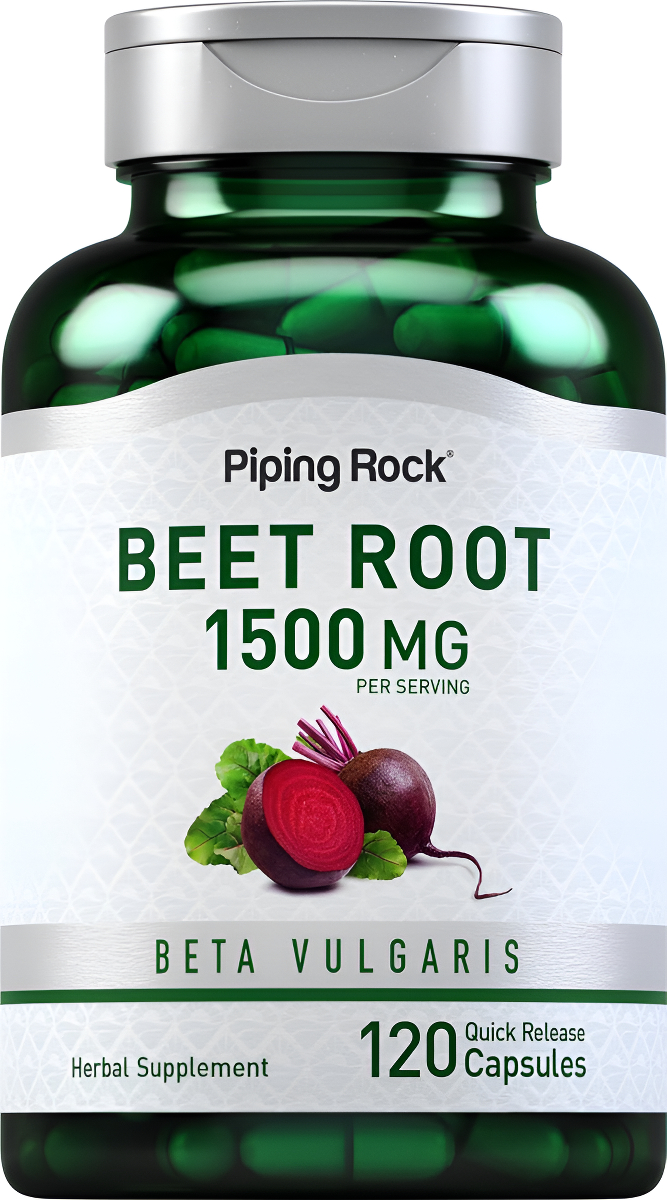 Piping Rock Cápsulas De Raíz De Remolacha 1500 Mg | 120 Píldoras | Suplementos De Extracto | Sin Omg, Sin Gluten