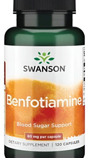 Benfotiamina 120 Caps 80 Mg Soporte De Azucar En Sangre