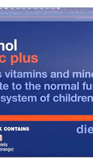 Orthomol Immun Junior C Plus, Multivitamínico Para Niños, Sabor A Mandarina, Suministro Para 30 Días