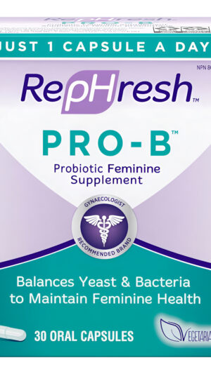 Rephresh Pro-b Suplemento Probiotico Femenino, 30 Cápsulas Orales Veganas