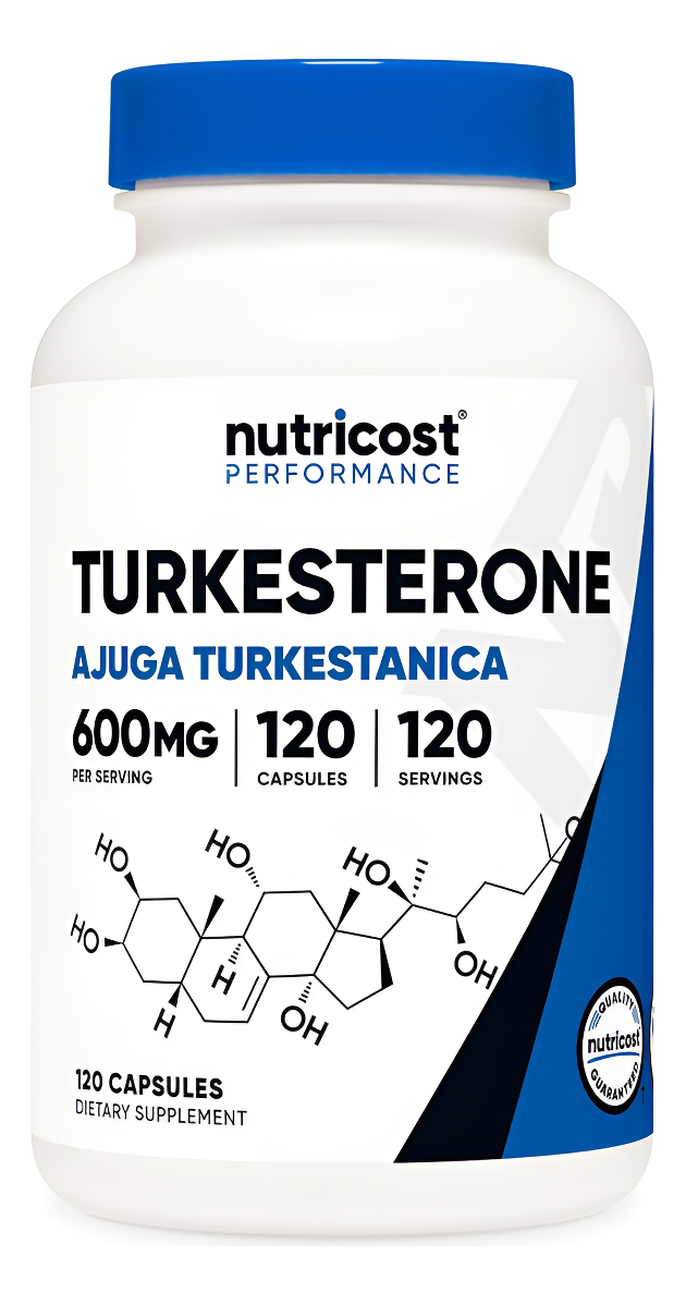 Nutricost Suplemento Dietético De Turkesterone 600 Mg, 120 Cápsulas - Vegetariano, Sin Omg Y Sin Gluten