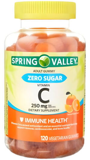 Spring Valley Suplemento De Gomitas De Vitamina C Cero Azúcar 120 Unidades