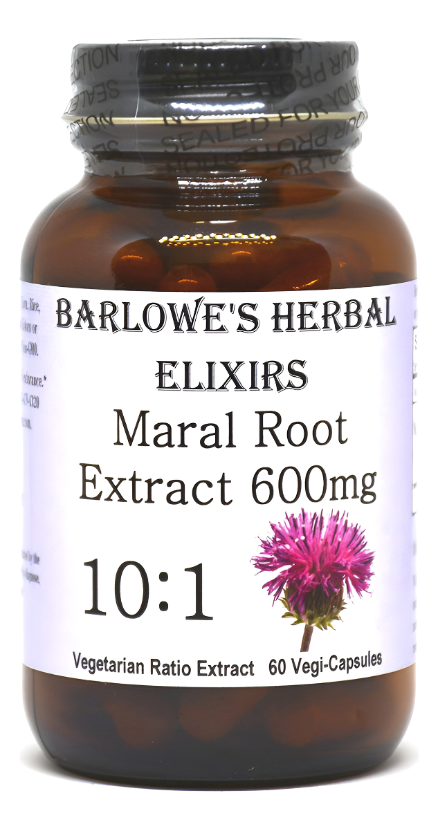 Raíz De Maral - Extracto De Hierbas 10:1 - Rhaponticum Carthamoides - 60 Cápsulas Vegetales De 600 Mg