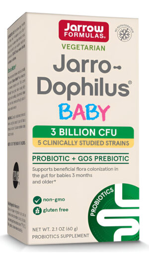 Jarrow Formulas Jarro-dophilus - Probiótico Para Bebés + Prebiótico Gos, Suplemento Dietético, Soporte Intestinal Para