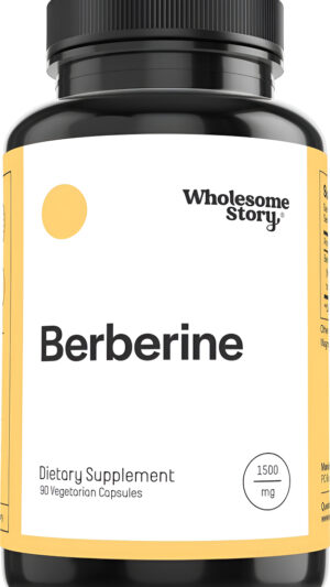 Suplemento De Berberina 1500 Mg | Berberina 500 Mg Por Cápsula | 97% De Pureza Estandarizada | Apoya Los Perfiles Metab