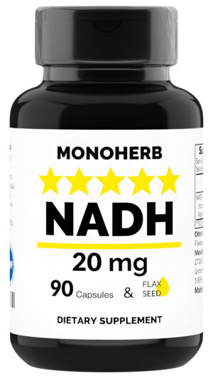Nadh 20 Mg  90 Cápsulas Vegetarianas  Suplemento Reducido De Nicotinamida Adenina Dinucleótido  Hecho En Estados Uni