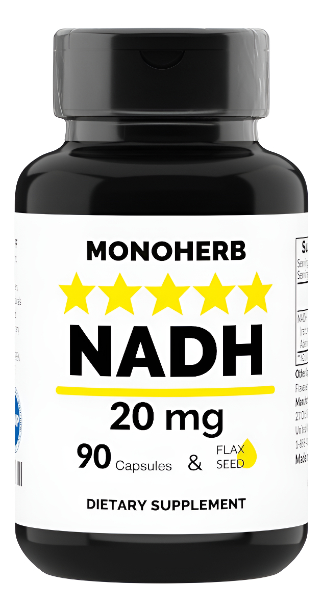 Nadh 20 Mg 90 Cápsulas Vegetarianas Suplemento Reducido De Nicotinamida Adenina Dinucleótido Hecho En Estados Uni