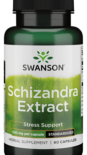 Swanson Schizandra Extracto 500 Miligramos 60 Cápsulas