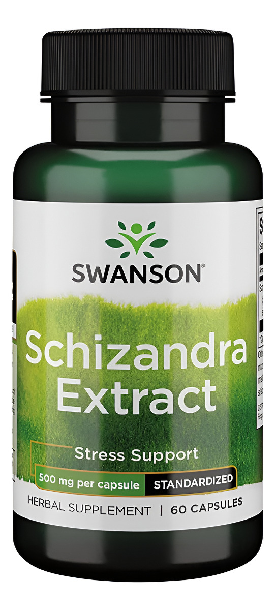 Swanson Schizandra Extracto 500 Miligramos 60 Cápsulas